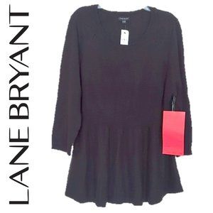 NWT LANE BRYANT * POINTELLE DETAIL SWEATER 18/20